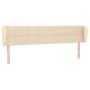 Kopfteil aus cremefarbenem Stoff, 183 x 23 x 78/88 cm von vidaXL, Kopf- und Fußteile - Ref: Foro24-3117163, Preis: 84,81 €, R...