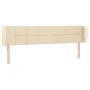 Kopfteil aus cremefarbenem Stoff, 183 x 23 x 78/88 cm von vidaXL, Kopf- und Fußteile - Ref: Foro24-3117163, Preis: 82,05 €, R...