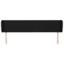 Cabecero de tela negro 203x23x78/88 cm de vidaXL, Cabeceros y pies de cama - Ref: Foro24-3117168, Precio: 72,29 €, Descuento: %