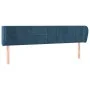 Cabecero de terciopelo azul oscuro 183x23x78/88 cm de vidaXL, Cabeceros y pies de cama - Ref: Foro24-3117208, Precio: 84,02 €...