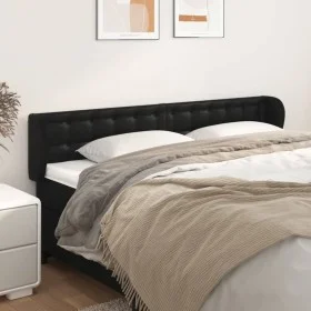 Kopfteil aus schwarzem Kunstleder, 203 x 23 x 78/88 cm von vidaXL, Kopf- und Fußteile - Ref: Foro24-3117252, Preis: 63,72 €, ...