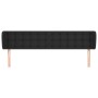 Cabecero de cuero sintético negro 203x23x78/88 cm de vidaXL, Cabeceros y pies de cama - Ref: Foro24-3117252, Precio: 62,57 €,...