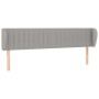 Cabecero de tela gris claro 183x23x78/88 cm de vidaXL, Cabeceros y pies de cama - Ref: Foro24-3117396, Precio: 69,18 €, Descu...