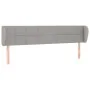 Kopfteil aus hellgrauem Stoff, 183 x 23 x 78/88 cm von vidaXL, Kopf- und Fußteile - Ref: Foro24-3117158, Preis: 71,96 €, Raba...