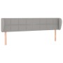 Light gray fabric headboard 183x23x78/88 cm by vidaXL, Headboards and footboards - Ref: Foro24-3117158, Price: 70,02 €, Disco...