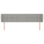 Kopfteil aus hellgrauem Stoff, 183 x 23 x 78/88 cm von vidaXL, Kopf- und Fußteile - Ref: Foro24-3117158, Preis: 72,67 €, Raba...