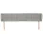 Kopfteil aus hellgrauem Stoff, 183 x 23 x 78/88 cm von vidaXL, Kopf- und Fußteile - Ref: Foro24-3117158, Preis: 71,96 €, Raba...