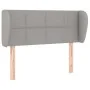 Light gray fabric headboard 103x23x78/88 cm by vidaXL, Headboards and footboards - Ref: Foro24-3117134, Price: 54,80 €, Disco...