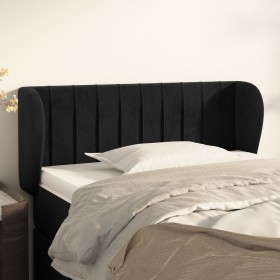 Black velvet headboard 103x23x78/88 cm by vidaXL, Headboards and footboards - Ref: Foro24-3117426, Price: 50,98 €, Discount: %