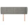Light gray velvet headboard 147x23x78/88 cm by vidaXL, Headboards and footboards - Ref: Foro24-3117332, Price: 64,41 €, Disco...