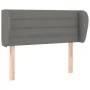Dark gray fabric headboard 93x23x78/88 cm by vidaXL, Headboards and footboards - Ref: Foro24-3117267, Price: 57,64 €, Discoun...