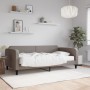 Sofá cama con colchón tela gris taupe 100x200 cm