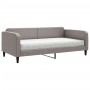 Sofá cama con colchón tela gris taupe 100x200 cm