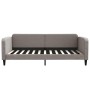 Sofá cama con colchón tela gris taupe 100x200 cm