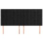 Kopfteile 4 Einheiten aus schwarzem Samt 100x5x78/88 cm von vidaXL, Kopf- und Fußteile - Ref: Foro24-3116834, Preis: 109,18 €...