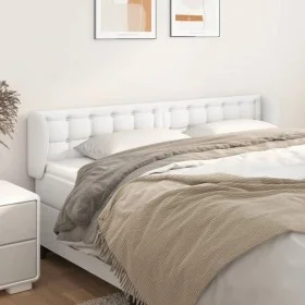 Kopfteil aus weißem Kunstleder, 203 x 23 x 78/88 cm von vidaXL, Kopf- und Fußteile - Ref: Foro24-3117253, Preis: 72,33 €, Rab...