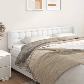 Kopfteil aus weißem Kunstleder, 203 x 23 x 78/88 cm von vidaXL, Kopf- und Fußteile - Ref: Foro24-3117253, Preis: 72,99 €, Rab...
