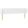 White synthetic leather headboard 203x23x78/88 cm by vidaXL, Headboards and footboards - Ref: Foro24-3117253, Price: 71,96 €,...