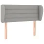 Cabecero de tela gris claro 83x23x78/88 cm de vidaXL, Cabeceros y pies de cama - Ref: Foro24-3117258, Precio: 53,88 €, Descue...