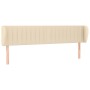 Cabecero de tela color crema 183x23x78/88 cm de vidaXL, Cabeceros y pies de cama - Ref: Foro24-3117401, Precio: 88,37 €, Desc...