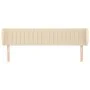 Cream fabric headboard 183x23x78/88 cm by vidaXL, Headboards and footboards - Ref: Foro24-3117401, Price: 90,21 €, Discount: %