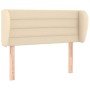 Cream fabric headboard 83x23x78/88 cm by vidaXL, Headboards and footboards - Ref: Foro24-3117263, Price: 50,22 €, Discount: %