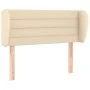 Cream fabric headboard 83x23x78/88 cm by vidaXL, Headboards and footboards - Ref: Foro24-3117263, Price: 49,04 €, Discount: %