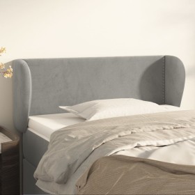 Light gray velvet headboard 83x23x78/88 cm by vidaXL, Headboards and footboards - Ref: Foro24-3117034, Price: 53,74 €, Discou...