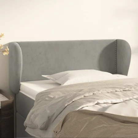 Cabecero de terciopelo gris claro 83x23x78/88 cm de vidaXL, Cabeceros y pies de cama - Ref: Foro24-3117034, Precio: 52,71 €, ...