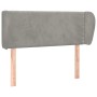 Hellgraues Samtkopfteil 83x23x78/88 cm von vidaXL, Kopf- und Fußteile - Ref: Foro24-3117034, Preis: 53,74 €, Rabatt: %