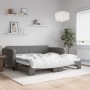 Sofá cama nido tela gris oscuro 100x200 cm