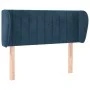 Cabecero de terciopelo azul oscuro 83x23x78/88 cm de vidaXL, Cabeceros y pies de cama - Ref: Foro24-3117416, Precio: 45,98 €,...