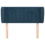 Cabecero de terciopelo azul oscuro 83x23x78/88 cm de vidaXL, Cabeceros y pies de cama - Ref: Foro24-3117416, Precio: 45,98 €,...