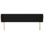 Black fabric headboard 183x23x78/88 cm by vidaXL, Headboards and footboards - Ref: Foro24-3117496, Price: 78,47 €, Discount: %