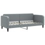 Sofá cama nido con colchón tela gris claro 80x200 cm
