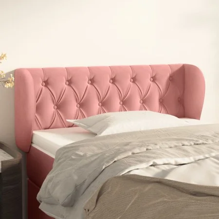Cabecero de terciopelo rosa 93x23x78/88 cm de vidaXL, Cabeceros y pies de cama - Ref: Foro24-3117521, Precio: 62,84 €, Descue...