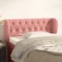 Cabecero de terciopelo rosa 93x23x78/88 cm de vidaXL, Cabeceros y pies de cama - Ref: Foro24-3117521, Precio: 62,84 €, Descue...
