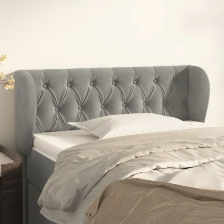 Cabecero de terciopelo gris claro 93x23x78/88 cm de vidaXL, Cabeceros y pies de cama - Ref: Foro24-3117516, Precio: 63,88 €, ...