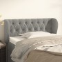Hellgraues Samtkopfteil 93x23x78/88 cm von vidaXL, Kopf- und Fußteile - Ref: Foro24-3117516, Preis: 65,53 €, Rabatt: %