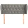 Cabecero de terciopelo gris claro 93x23x78/88 cm de vidaXL, Cabeceros y pies de cama - Ref: Foro24-3117516, Precio: 63,88 €, ...