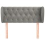 Hellgraues Samtkopfteil 93x23x78/88 cm von vidaXL, Kopf- und Fußteile - Ref: Foro24-3117516, Preis: 65,53 €, Rabatt: %