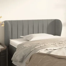 Light gray velvet headboard 93x23x78/88 cm by vidaXL, Headboards and footboards - Ref: Foro24-3117418, Price: 57,52 €, Discou...