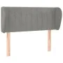 Hellgraues Samtkopfteil 93x23x78/88 cm von vidaXL, Kopf- und Fußteile - Ref: Foro24-3117418, Preis: 57,51 €, Rabatt: %