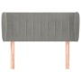 Hellgraues Samtkopfteil 93x23x78/88 cm von vidaXL, Kopf- und Fußteile - Ref: Foro24-3117418, Preis: 59,29 €, Rabatt: %