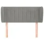 Hellgraues Samtkopfteil 93x23x78/88 cm von vidaXL, Kopf- und Fußteile - Ref: Foro24-3117418, Preis: 57,51 €, Rabatt: %