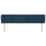 Dunkelblaues Samtkopfteil 203x23x78/88 cm von vidaXL, Kopf- und Fußteile - Ref: Foro24-3117452, Preis: 78,67 €, Rabatt: %