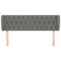Kopfteil aus dunkelgrauem Stoff, 163 x 23 x 78/88 cm von vidaXL, Kopf- und Fußteile - Ref: Foro24-3117487, Preis: 89,90 €, Ra...