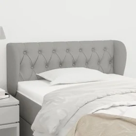 Light gray fabric headboard 93x23x78/88 cm by vidaXL, Headboards and footboards - Ref: Foro24-3117462, Price: 61,41 €, Discou...