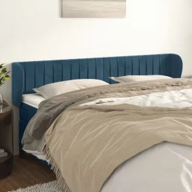 Dunkelblaues Samtkopfteil 183x23x78/88 cm von vidaXL, Kopf- und Fußteile - Ref: Foro24-3117446, Preis: 84,42 €, Rabatt: %