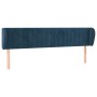 Dunkelblaues Samtkopfteil 183x23x78/88 cm von vidaXL, Kopf- und Fußteile - Ref: Foro24-3117446, Preis: 87,33 €, Rabatt: %